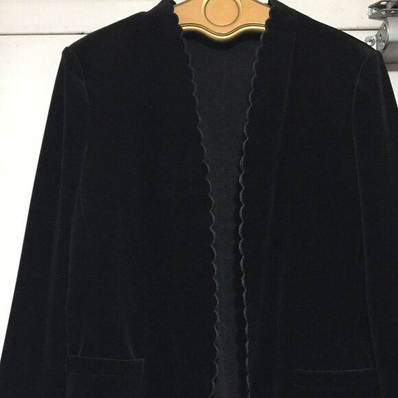 VINTAGE ACT lll OPEN FRONT VELVET JACKETS SIZE S - Picture 2 of 9